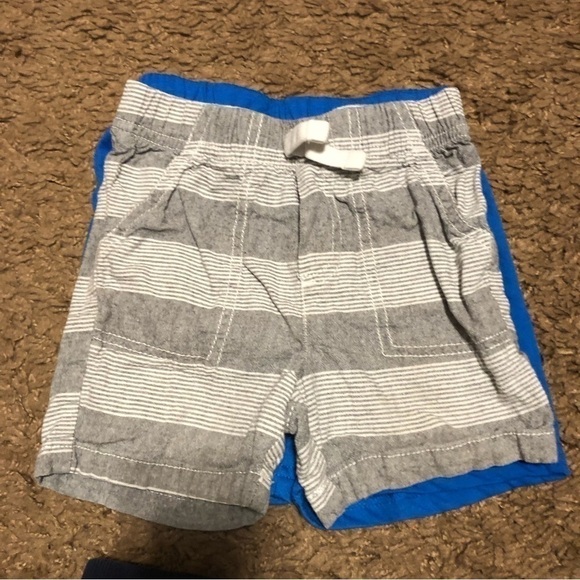 3T Boys Shorts Bundle Cat & Jack Jumping Beans Gray Striped Blue Lot Black - Picture 3 of 7